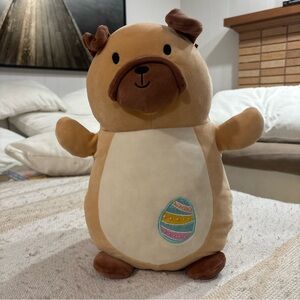 Squishmallows Brown and Cream Stuffed Animal